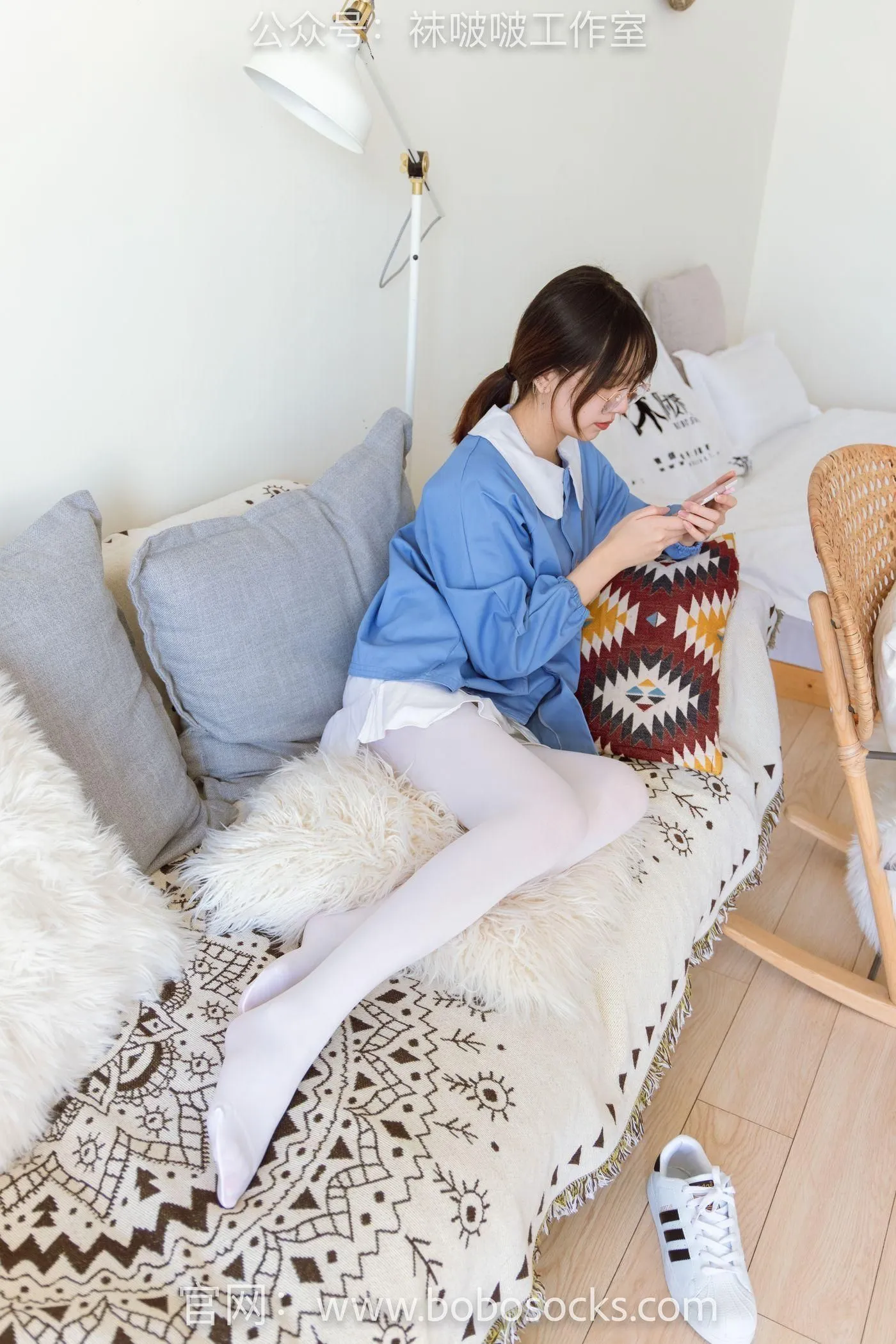 [BoBoSocks袜啵啵]NO.093 小甜豆-贝壳头、厚白丝 [132P]插图1